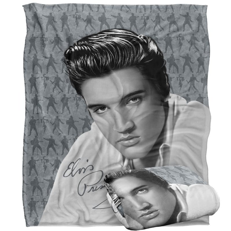 Elvis Presley Moves Officially Licensed Silky Touch Super Soft Throw Blanket 50 x 60