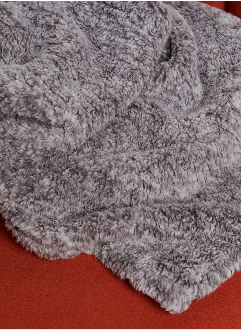 Marks & Spencer Teddy Fleece Marl Throw