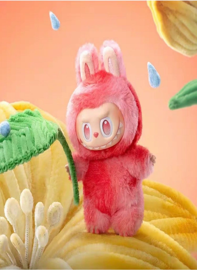 POP MART LABUBU Doll, Plush Toy Set Vinyl Plush Hanging Card,Blind Box Figures La bubu, The Monsters Plush Toys for Modern Home Decor, Collectible Toy Set Seat Red  - Image 1