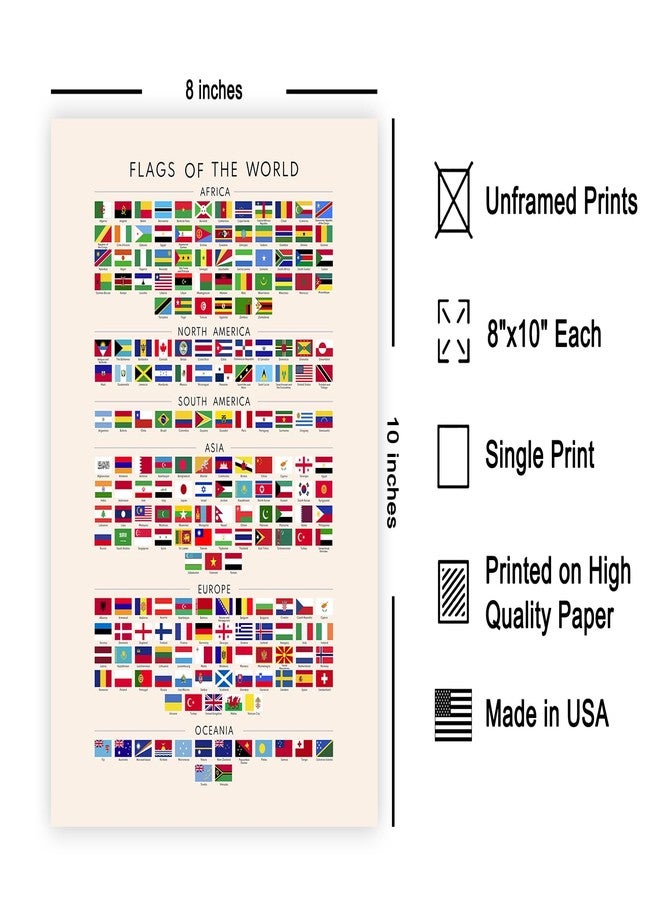 Poster Master ملصق أعلام العالم من بوستر ماستر - طباعة تعليمية - مواد تعليمية فنية - فن الأعلام - هدية للأطفال والطلاب والمعلمين - ديكور لغرفة اللعب أو الفصل الدراسي أو المكتبة - لوحة جدارية مقاس 8×10 بوصة بدون إطار - Image 2
