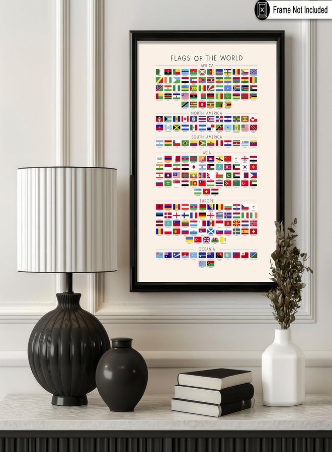 Poster Master ملصق أعلام العالم من بوستر ماستر - طباعة تعليمية - مواد تعليمية فنية - فن الأعلام - هدية للأطفال والطلاب والمعلمين - ديكور لغرفة اللعب أو الفصل الدراسي أو المكتبة - لوحة جدارية مقاس 8×10 بوصة بدون إطار - Image 3