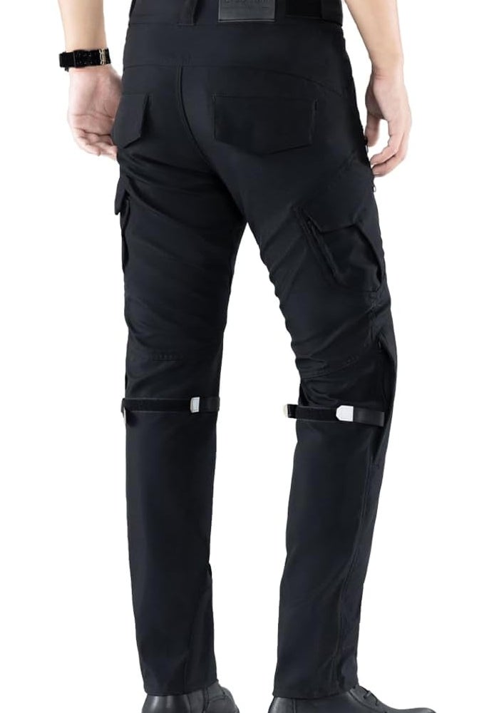 CTBQiTom Motorcycle Pants - Water Resistant, Breathable, CE Armored Riding Pants for Motocross and Dirt Bike - Black, XL - Image 2