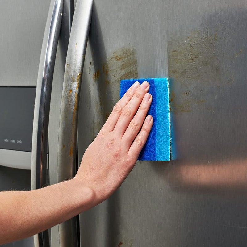 Brillo منظف بريللو كامي، مثالي على الألمنيوم، الفولاذ المقاوم للصدأ، النحاس، النحاس الأصفر والبورسلين، تركيبة بدون خدوش 10 أونصة (عبوة من 1) - Image 3