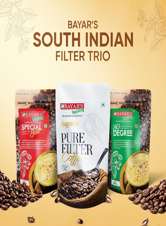 Bayar's Coffee Samrat Filter Coffee Powder 500g | Authentic South Indian Blend with 100% Coffee Without Chicory | Freshly Roasted for Rich Aroma & Taste - Image 5