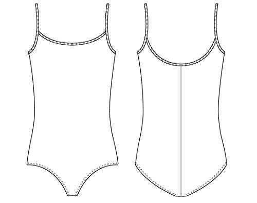 Bloch Dance Girls Parem Microlux Camisole Leotard, Navy, 14 - Image 2