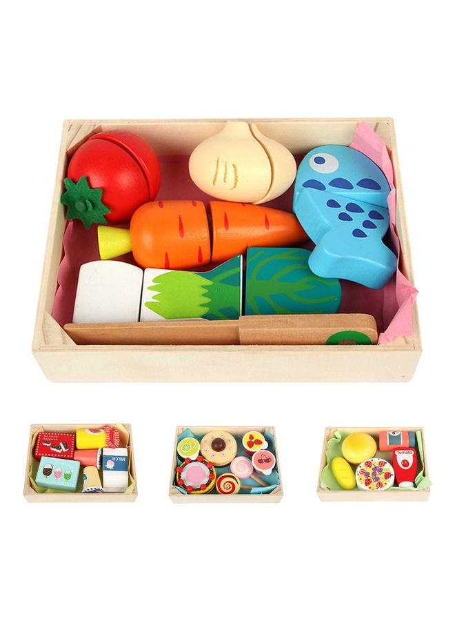 NIBEMINENT Wooden Simulation Kitchen Series Playhouse Game Set Toy 18*4.5*13.5cm - Image 2