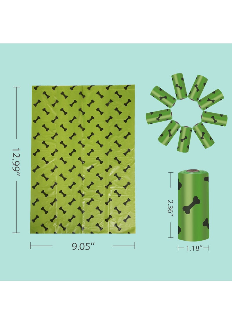 أكياس أنبوب الكلب، 24 لفة / 360 كيسًا مع موزع، أكياس أنبوب الكلب السميكة للغاية، أكياس أنبوب القطط، أكياس أنبوب القطط، أكياس الكلاب، أكياس نفايات الحيوانات الأليفةغير مدمجة، مقاومة للتسرب، سهلة التمزق - Image 5