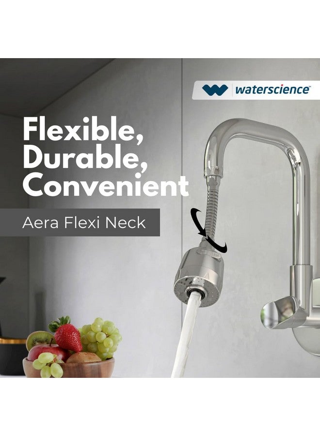 WaterScience Flexible Tap Extension for Kitchen Sink | 2 Flow Modes | Faucet Extender for Taps | Upto 50% Water Saving - Flexi Neck (Suitable for large sinks) - Image 3