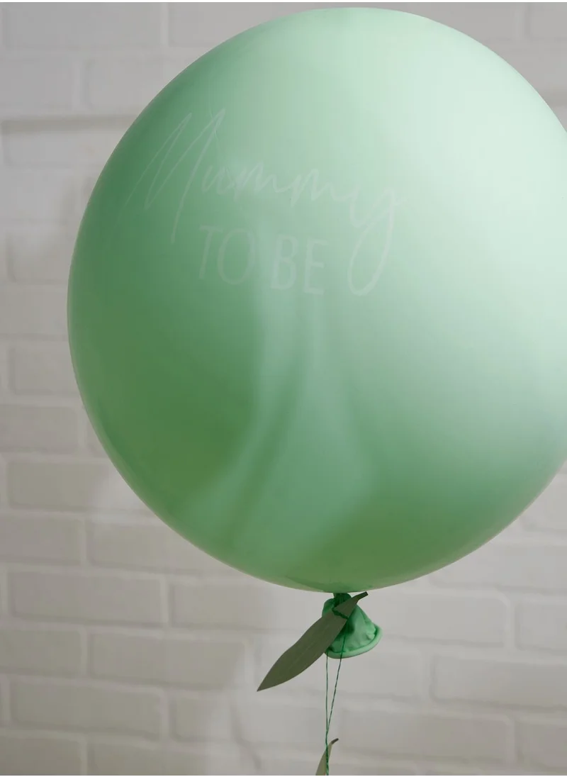 Ginger Ray Balloon - Mummy To Be With Tail - Green