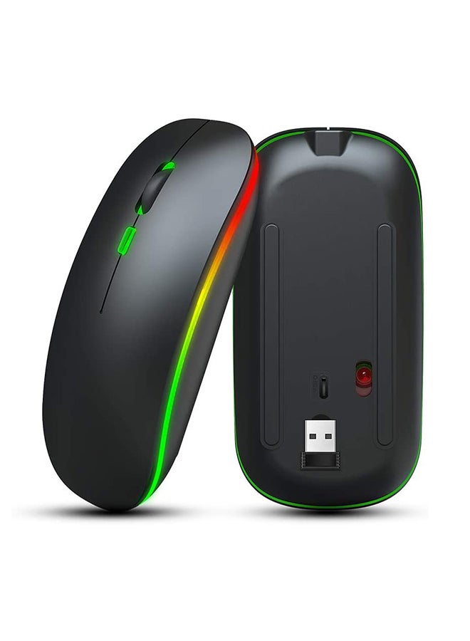 600.0 mAh M40 Ultra-Thin Wireless Mouse Black - Image 4