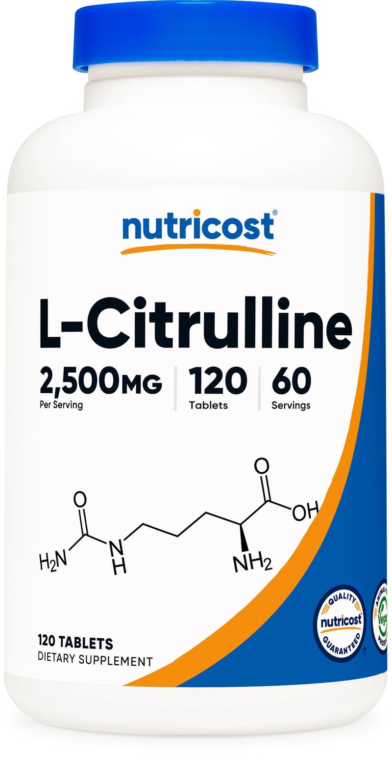 Nutricost L-Citrulline 2500mg Per Serving, 60 Servings, 1250mg Per Tablet, 120 Tabs - Non-GMO and Gluten Free Supplement - Image 2
