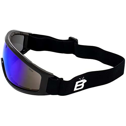 Birdz نظارات Birdz Eyewear روبن الواقية من الكسر لقفز المظلات زرقاء عدسات ReflecTech Z87.1+ ANSI - Image 3