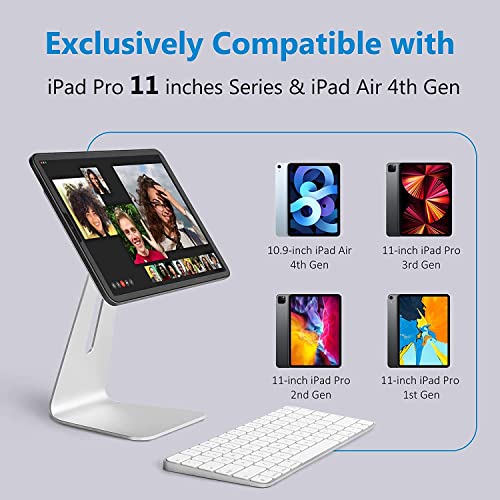 ProElite Magnetic Floating Rotatable Stand for Apple iPad Air 11 M2/Pro 11 inch/iPad Air 5th/4th Gen 10.9 inch, Grey - Image 3