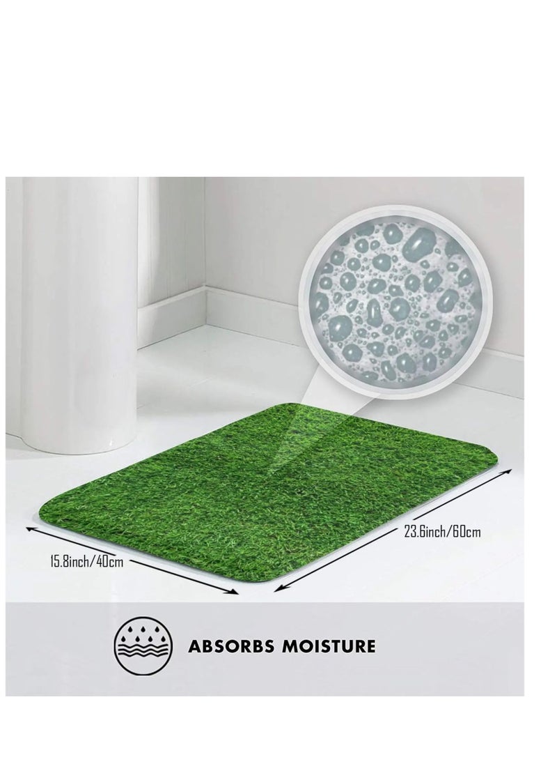Generic Artificial Grass Door Mat for Front Door, Bathroom and Office 60x40 cm  - Image 5