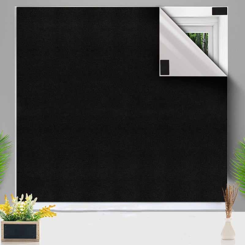Bedroom Blackout Curtain 2 Pack 150x370cm With Hooks - Image 1
