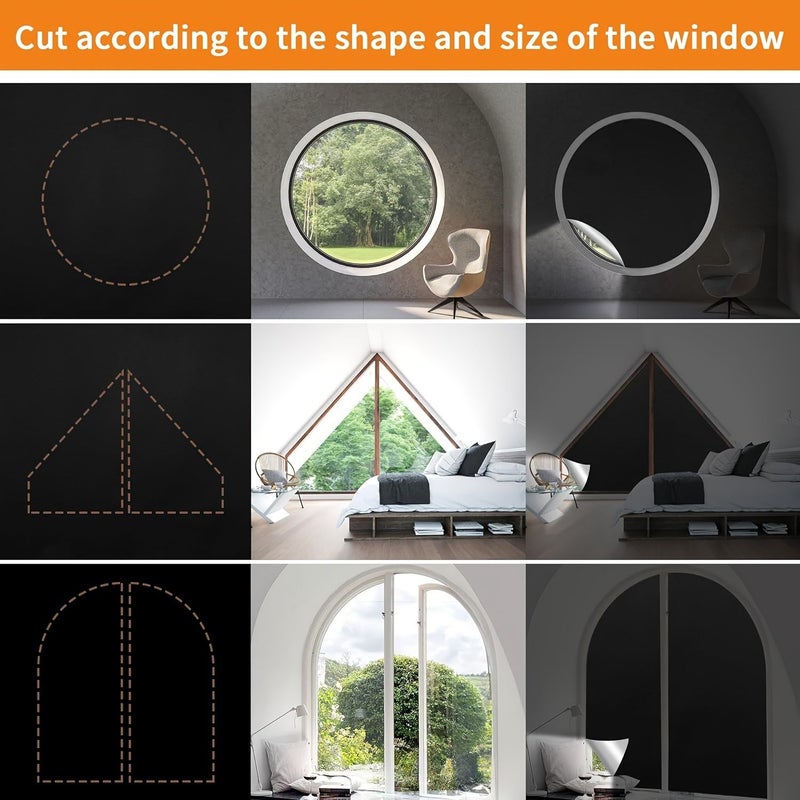 Bedroom Blackout Curtain 2 Pack 150x370cm With Hooks - Image 5