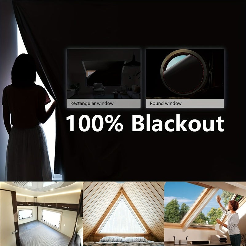 Bedroom Blackout Curtain 2 Pack 150x370cm With Hooks - Image 3