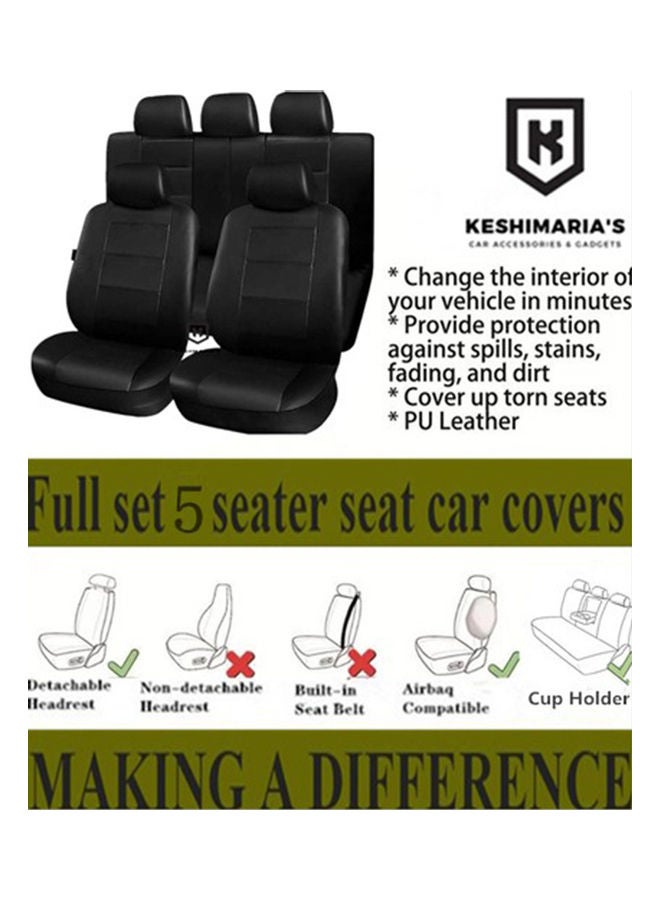 NIBEMINENT Front And Back Car Seat Cover Set - Image 3