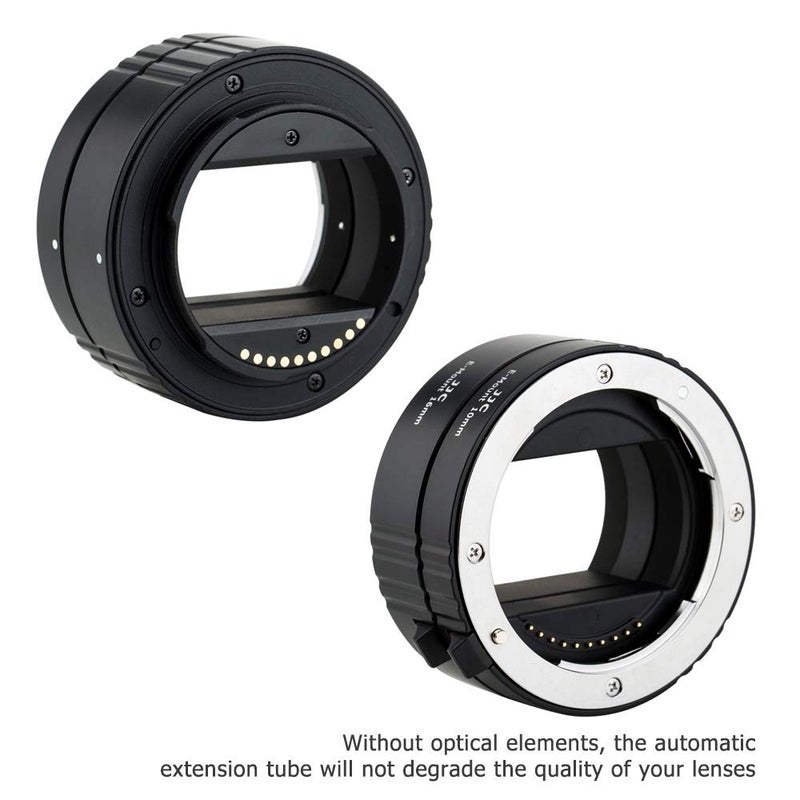 JJC E Mount Auto Focus Macro Extension Tube Set for Sony ZV-E10 II A6000 A6100 A6300 A6400 A6500 A6600 A6700 ZV-E1 A1 A7CR A7C II A7IV A7III A7II A7RV IV A7R III II A7S III II A7S A9 II III & More - Image 2