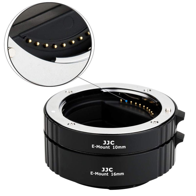 JJC E Mount Auto Focus Macro Extension Tube Set for Sony ZV-E10 II A6000 A6100 A6300 A6400 A6500 A6600 A6700 ZV-E1 A1 A7CR A7C II A7IV A7III A7II A7RV IV A7R III II A7S III II A7S A9 II III & More - Image 4