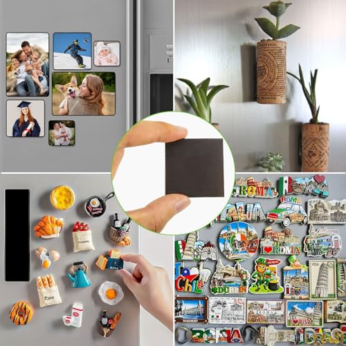CHUNNIAO 160 Mil Strong Magnets with Adhesive Backing(Each Square 3/4" x 3/4") for Heavy Duty Items,Peel and Stick Self Sticky Magnets (36PCS) - Image 5