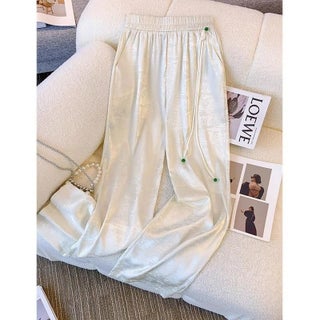 New Chinese Jacquard Wide-Leg Pants for Women Spring and Summer High-Waist Slimming Chinese Style Tang Suit Pants 2024 New Loose Casual Pants for Women White m51 - pzsku/Z6AE5CBBC2DBFC3D37E43Z/45/1746233717/f89f05f3-8202-40ed-a532-eec2b3f34f5b