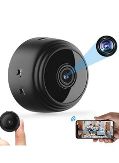 Mini Hidden Camera WiFi Small Wireless Video Camera Full HD 1080P Night Vision Motion Sensor Support SD Card for iPhone Android Video Detection Security Nanny Surveillance Cam (Black)