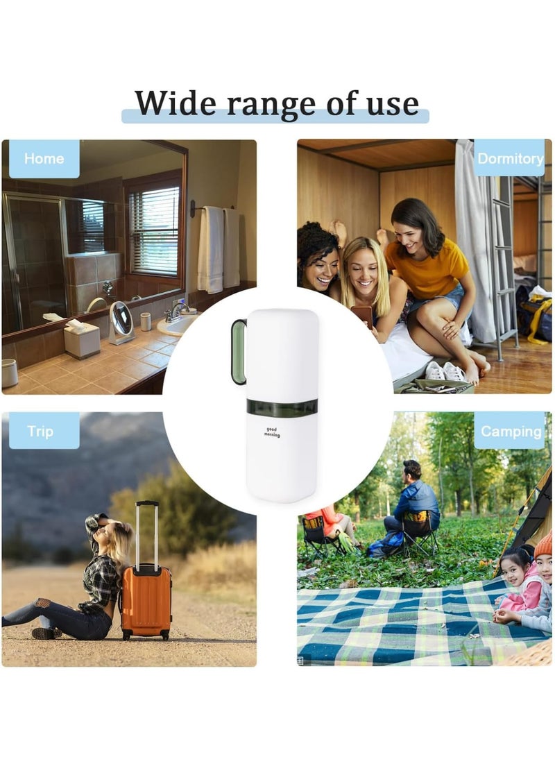 SOLARAE Travel Toothbrush Cup Case, 2 Pcs Multifunctional Toothbrush, CupToothbrush Holder with with Cover Travel Boothbrush Holder Portable Toothbrush Case and Carrier for Bathroom School Business Trip - Image 5