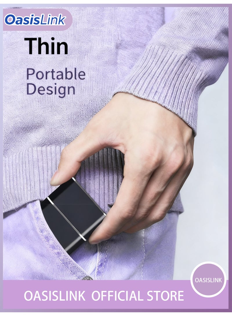 OasisLink Portable External Hard Drive 2TB, Mini SSD Hard Drives,with 64GB of storage expansion Solid State External Drives, Computer Backup Drive, USB 3.1 to Type-C Support Data Storage Transfer for Windows XP PC Laptop and Mac - Image 5