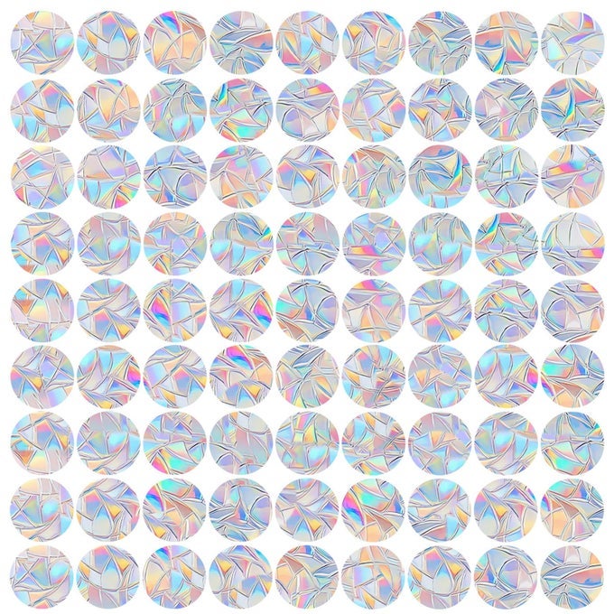 81 PIECES CIRCLE WINDOW DECALS FOR BIRD STRIKES ANTICOLLISION CLINGS TO SAVE BIRDSNON ADHESIVE VINYL RAINBOW SUNCATCH STICKERS EASY REMOVE NO RESIDUE AND REUSABLE