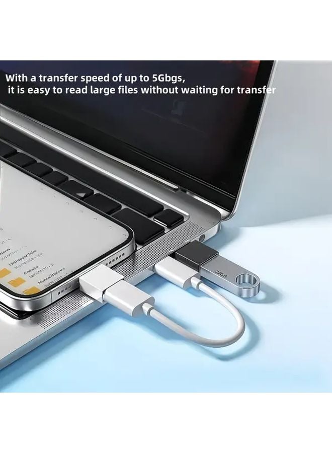 6pcs USB C Adapter Set 3 0 USB Type C Female To Male Micro USB To USB C Rotating For Laptop External Drive Samsung Xiaomi Huawei - Image 5