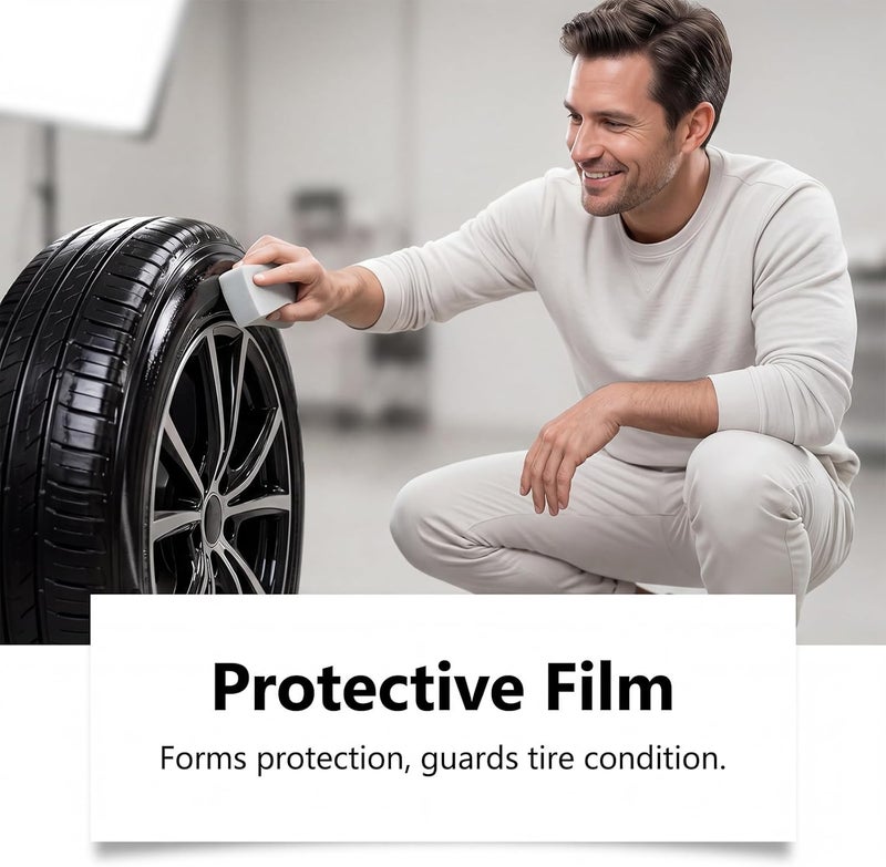 Car Tire Shine Spray – Long-Lasting Wet Look, UV Protection, Quick-Drying Foam & Aerosol for Premium Gloss on Trucks, SUVs, Sedans, and RVs - Image 3