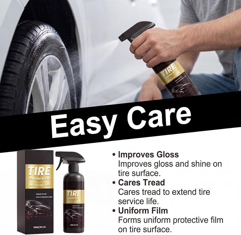 Car Tire Shine Spray – Long-Lasting Wet Look, UV Protection, Quick-Drying Foam & Aerosol for Premium Gloss on Trucks, SUVs, Sedans, and RVs - Image 5