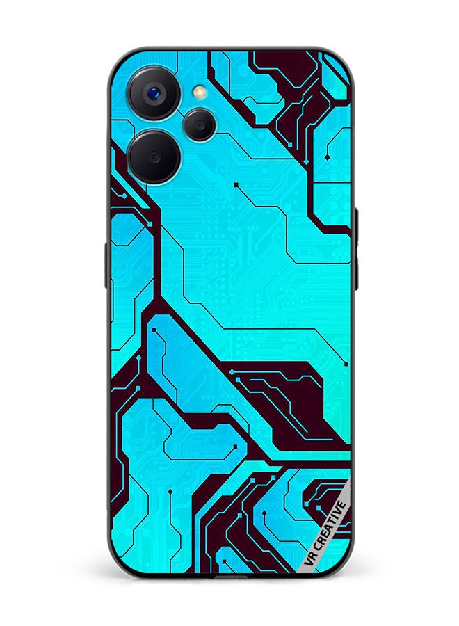 VR CREATIVE Protective Case Cover For Realme 10 5G Tech A-02 Design Multicolour - Image 1