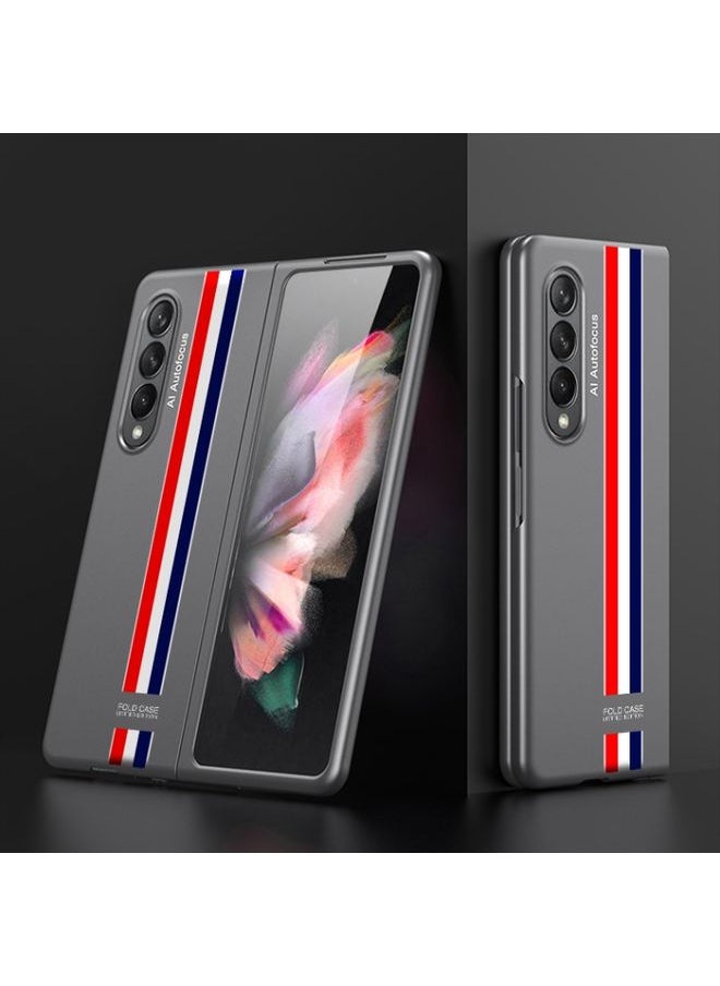 Generic Case Cover For Samsung Galaxy Z Fold 3 5G Ultra-thin Full Coverage Painted Protective Case Limited Edition Grey 
