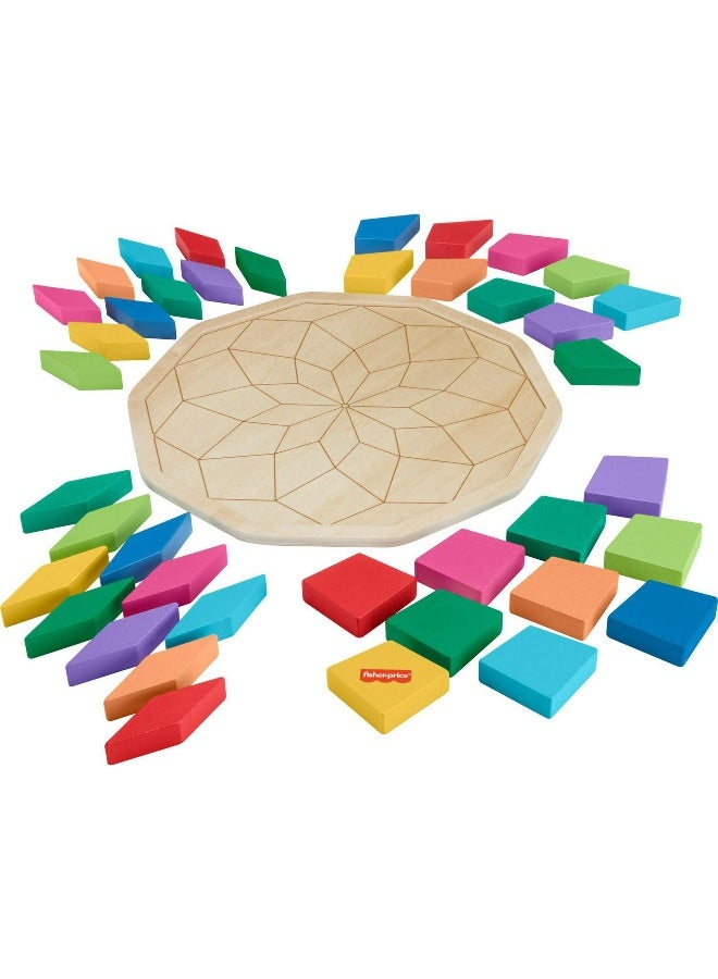 Fisher-Price Fisher-Price Wooden Mandala Puzzle (40 Pieces) - Image 2