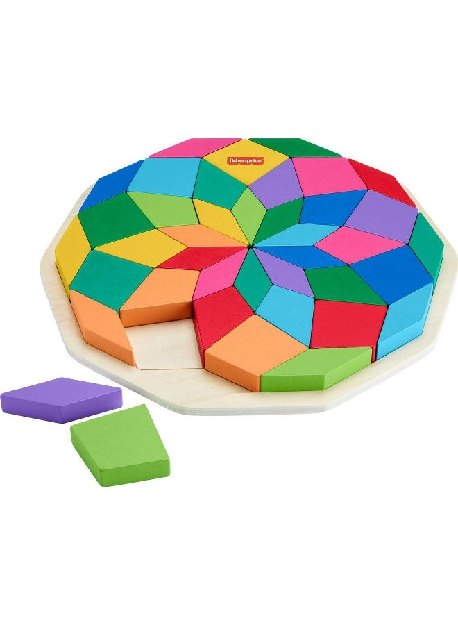 Fisher-Price Fisher-Price Wooden Mandala Puzzle (40 Pieces) - Image 3