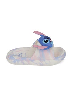 UrbanHaul UrbanHaul Girls Disney Stich Print Slip on Sliders For Kids Suitable for Daily Use :- White  - Image 4
