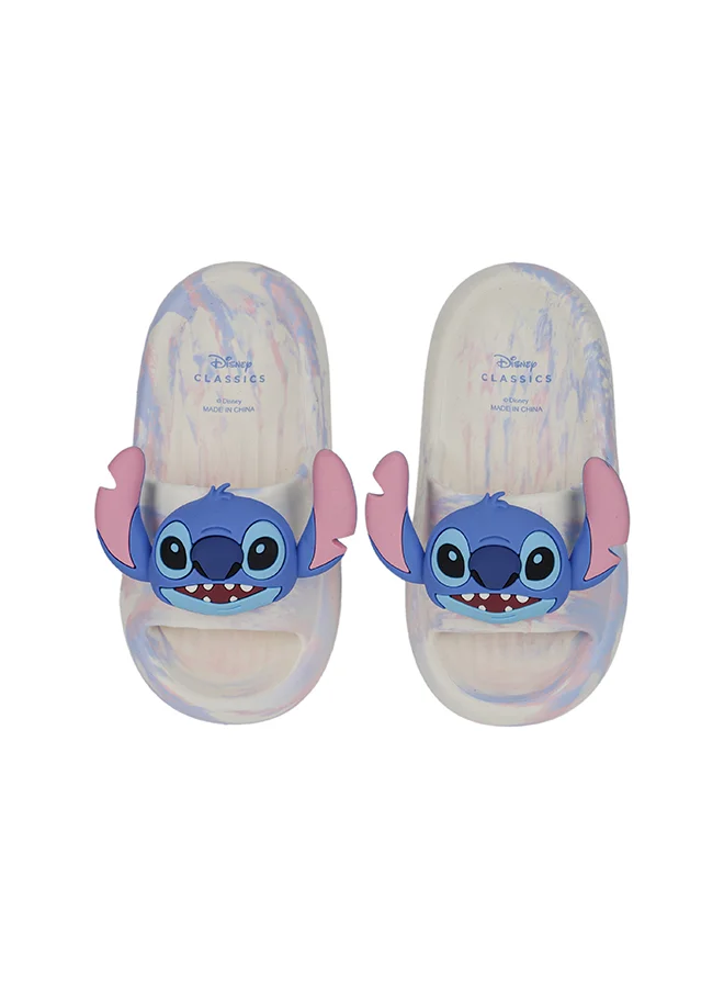 Urbanhaul  UrbanHaul Girls Disney Stich Print Slip on Sliders For Kids Suitable for Daily Use :- White for Women | Best Price UAE