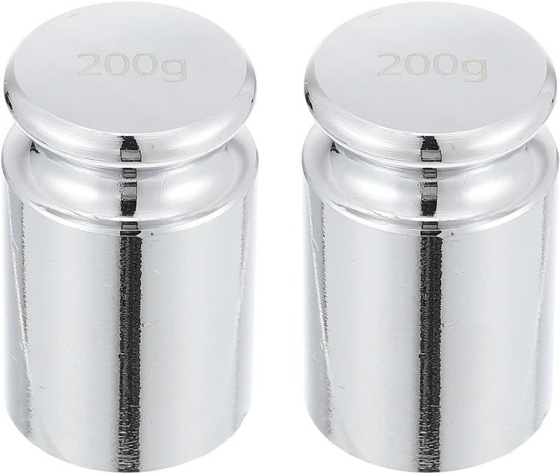 klarako 4 pcs balance weights lab supplies balance calibration weights weighing scale calibration gram calibration weights 200 gram weight lab weights m1 chrome steel electronic scale - Image 2