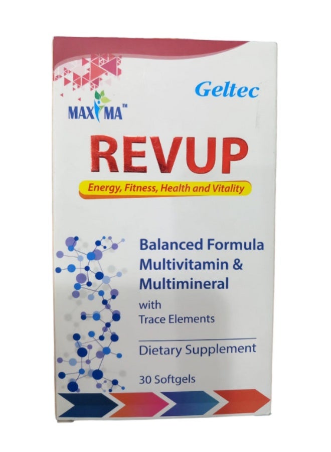 Maxima Revup Multivitamin & Mineral SoftGel 30s – Daily Energy, Immunity & Overall Wellness Support