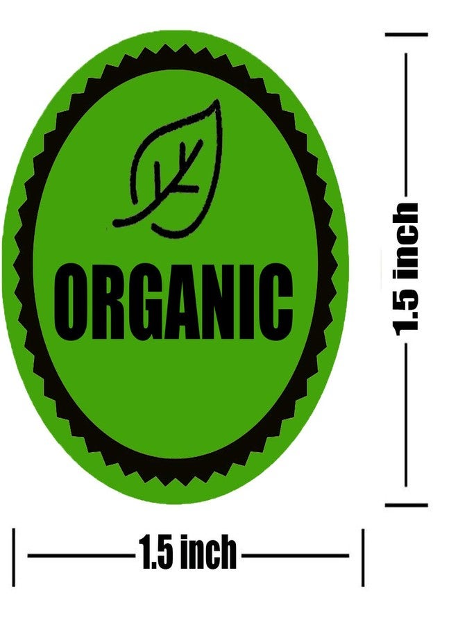 Remarkable Organic Food Rotation Labels - 1.5 Inch Adhesive Round Circle Dots, 500 Labels Per Roll - Image 2