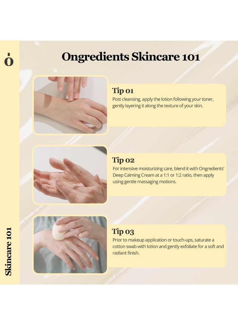 ONGREDIENTS ONGREDIENTS Centella Asiatica Skin Barrier Calming Lotion, Instantly Soothes Sensitive Skin, Moisturizing Lotion for Dry Skin, Vegan, Korean Skin Care, 7.43 Fl Oz - Image 2