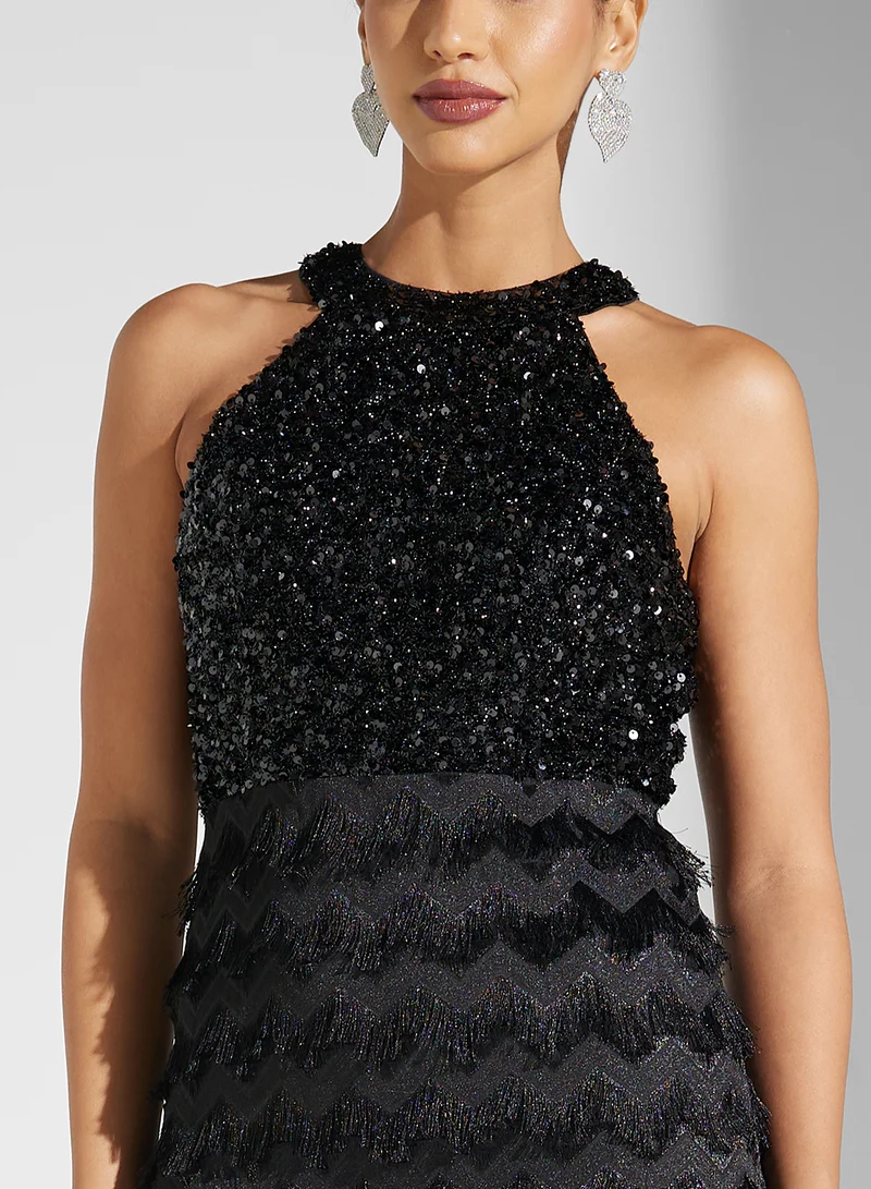 Ella Limited Edition Sequin Fringe Dress