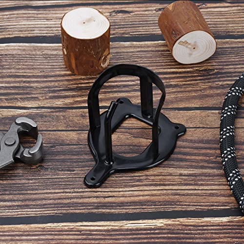 HDYEGY 6 Counts Horse Bridle Rack Bracket Hooks Metal Halter Hanger with Tubes and Screws for Horse Barn Supplies, Black - Image 2