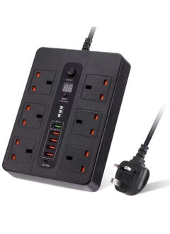 Pama BKL-11 Universal Extension Cord With 6 Universal Sockets, 5 USB ports,  1 PD Ports and 2 Meter Multicolour  - Image 1