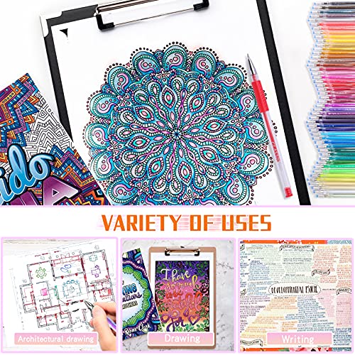 ZSCM QUALITY DECIDES THE FUTURE 160 Colors Gel Pen Ink Refills, Glitter Neon Gel Ink Pens Refills Replace Cartridges for Glitter Gel Pens Set,for Drawing Adult Coloring Books Journaling Women Gifts, No Repeats - Image 4