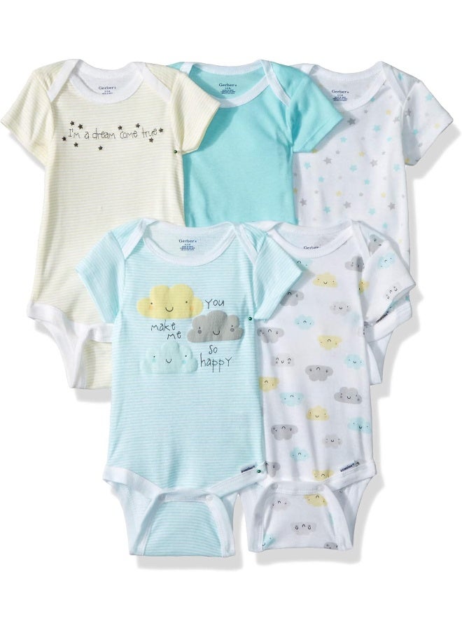 Gerber Gerber Baby Boys 5-pack Short-sleeve Onesies Bodysuits  - Image 1