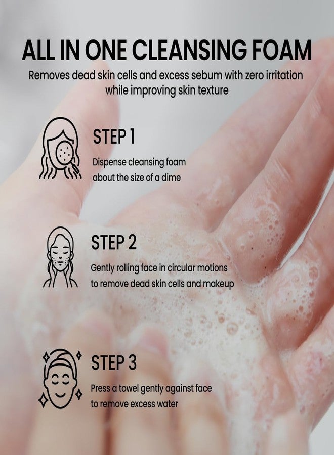 delphyr Liposome Daily Cleansing Foam, Gentle Exfoliation for Sensitive Skin with Centella Asiatica TECA, Deep Pore & Makeup Cleanser, Korean Skincare for Trouble Care (4.05 fl. oz, 120ml) - Image 5