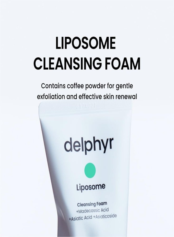 delphyr Liposome Daily Cleansing Foam, Gentle Exfoliation for Sensitive Skin with Centella Asiatica TECA, Deep Pore & Makeup Cleanser, Korean Skincare for Trouble Care (4.05 fl. oz, 120ml) - Image 2